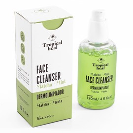 Tropical Heal - Limpiador Facial con Control de Grasa y Extracto de Matcha y Menta - Limpieza Profunda y Refrescante - 120 ml                         