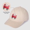 Embroidered Fire Truck Baseball Caps for Toddler Boys Girls Funny