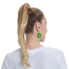 Jamaica Flag Faux Leather Earrings For Women
