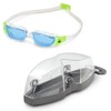 アクアスフィアー スイミングゴーグル KAMELEON JUNIOR FIT CLEAR B/LIME/BLUE LENS 183510 クリアー