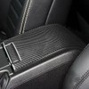 TEAMWILL Black Real Carbon Fiber Decal Center Console Armrest Box