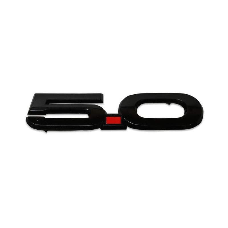 Ford Genuine Performance 5.0 Wing Badge Gloss Black For Mustang