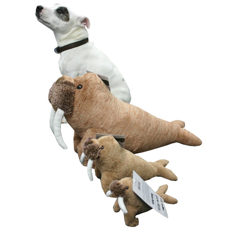Animal Instincts Snow Mates Winston Walrus, Squeaky Soft Plush Chew