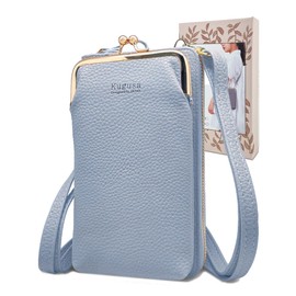 [Kugusa] Terupochke Smartphone Pouch, Women's, Smartphone Shoulder, Smartphone Pochette, Wallet, Cross-body Purse (Planning in Japan), blue (light)