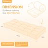 ROFIELTY Bench Cushion 45 Inch, Non-Slip Tufted Bench Cushion for