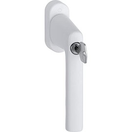 HOPPE Hamburg 11950250 Window Handle Aluminium Lock Cylinder White
