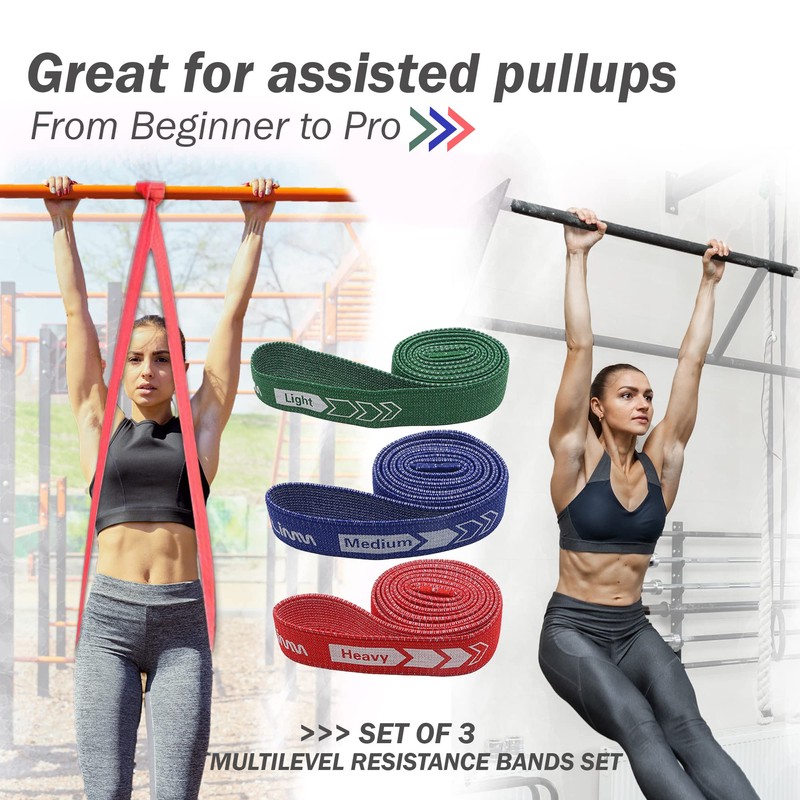 Limm Long Resistance Bands Fabric Band - Pull Up Bands