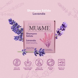 Shampoo Solido Mu&me Lavanda Anticaida 140gr