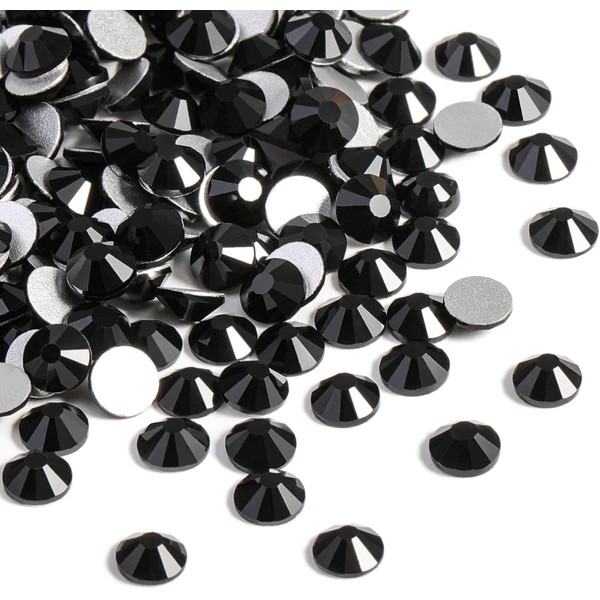 Beadsland 2880pcs Flat Back Crystal Rhinestones Round Gems for Nail
