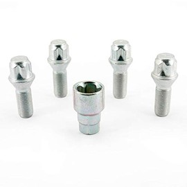 H&R 14252801KEY4 Rim Lock – Set of 4 Cone 60 ° M14 x 1.25 x 28 mm