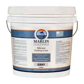 100% Silicone Roof Patch – Prevent and Repair Leaks – Complete Waterproofing – Easy Trowel or Brush Application… (2 Gallon, Gray)