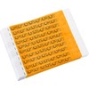 WristCo Neon Orange Smiley Face 3/4" Tyvek Wristbands - 500
