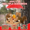 Gnodary Squirrel Feeder with Umbrella, Squirrel Feeders for Outside, Squirrel