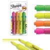 Sharpie® Tank Resaltador/Marcador de Texto, Punta Cincel/Biselada, Surtidos, 4 Piezas,