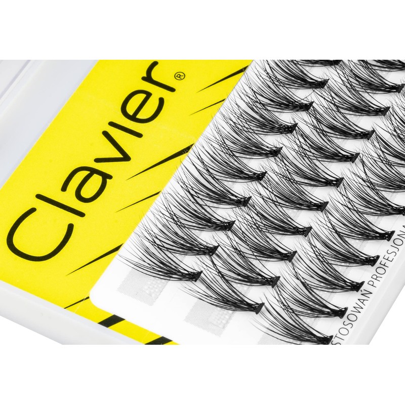 Clavier Du2o Double Volume Artificial Eyelashes in Cups, Various Lengths