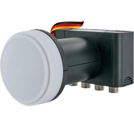SCHWAIGER 296 Quad LNB Low Noise Block Converter Digital LNB Cap Satellite Dish Accessories Multifeed Weather Protection Anthracite