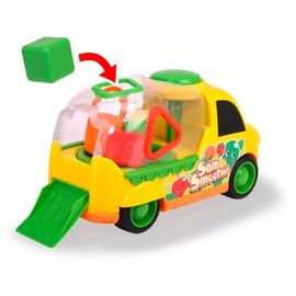 Dickie Toys ABC Sam Smoothie Toy Car (30 cm) - Large Game Car with Plug-In Game and Rattle Shapes for Sorting - Baby Toy from 1 Year (12 Months)