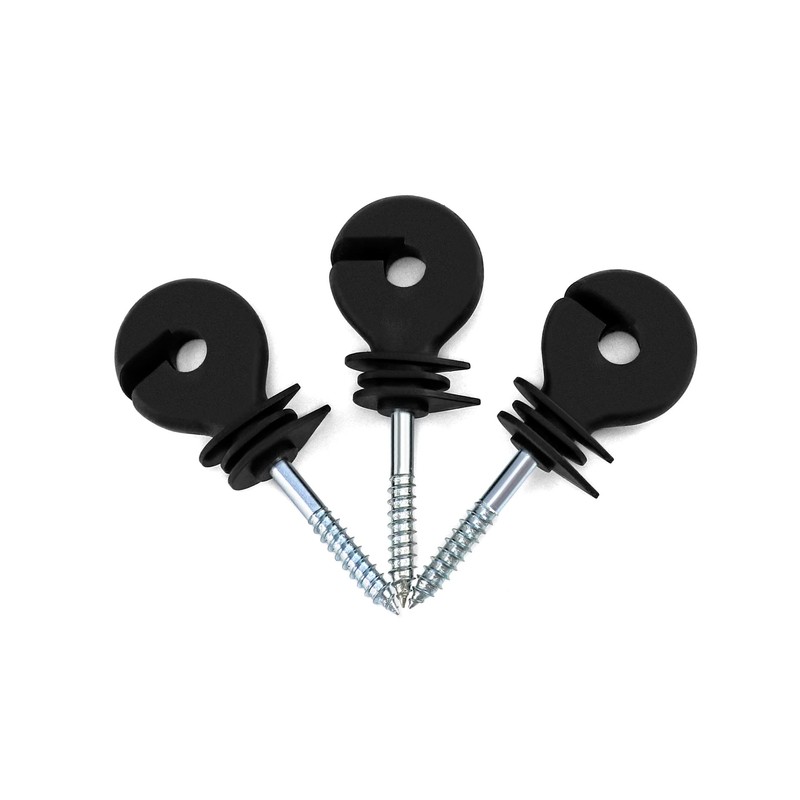 QWORK® 20Pcs Electric Fencing Ring Insulators, Wire Mesh Ring Insulator,