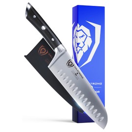 Dalstrong Santoku Knife - 7 inch - Gladiator Series ELITE - High Carbon German Steel - Sheath Included - Razor Sharp Kitchen Knife - Asian Vegetable Knife - NSF Certified