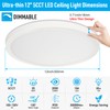 SunRider 4-Pack LED Flush Mount Ceiling Lights, Dimmable 5CCT Selectable