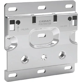 GedoTec Cabinet hanger Cabinet suspension Unterschrankaufhaenger Base unit Buoyancy 240 kg Steel zinc plated for Press-in operation incl. Cover caps white - Metal, Trägerplatte 120 mm