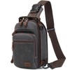 Nerlion Sling Bag for Men Waxed Canvas Crossbody Bag Chest