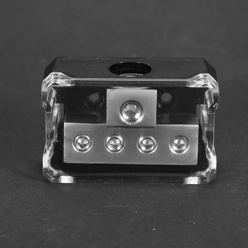 Akozon Earth Block Power Distribution Block Car Audio Power Distribution