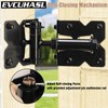 Self Closing Gate Hinges Heavy Duty for Vinyl/Wooden Fence Gates,