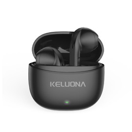 KELUONA KT10 Audifonos Inalámbricos, V5.4 Estéreo de Graves, IP67 los Auriculares del Oído, 36H Tiempo de Reproducción para Laptop Pad Teléfonos Deportes Workout (Negro)