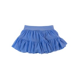 RuffleButts Girls Athletic Active Tulle Skort - Periwinkle Blue, 3T