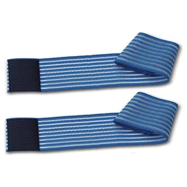 2 blaue elastische Bänder mit Klettverschluss, 100 cm, für ästhetische und therapeutische Behandlungen, Elektroden, Iontophorese