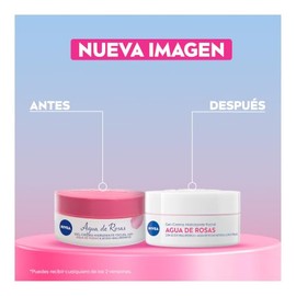 NIVEA Agua de Rosas Gel Crema Hidratante (50 ml) - Con Ácido Hialurónico para una Piel Radiante y Fresca - Ideal para Todo Tipo de Piel