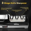 Electric Knife Sharpener for Kitchen – Professional 3-Stage 100% Diamond