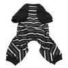Dog Pajamas Warm Comfortable Stretchy 4 Legs Striped Dog Pajamas