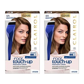 Clairol Root Touch-Up by Nice'n Easy Permanent Hair Dye, 6A Light Ash Brown Hair Color, 2 Count