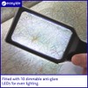 Illuminated Anti-Glare Magnifier Lens | 6X Bifocal Lens Anti-Glare Magnifying