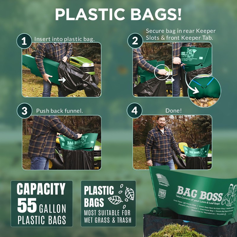 BAG BOSS Lawn & Leaf Bag Holder Stand | Fits