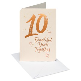 American Greetings 10 Year Anniversary Card (By Your Side)