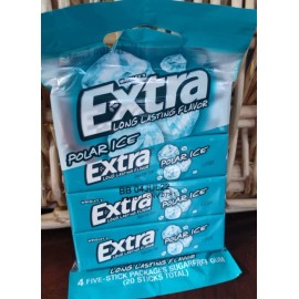 Wrigley's Extra Polar Ice Gum-1pk of 4ea 5 Stick Packs-Brand New-SHIPS N 24 HRS