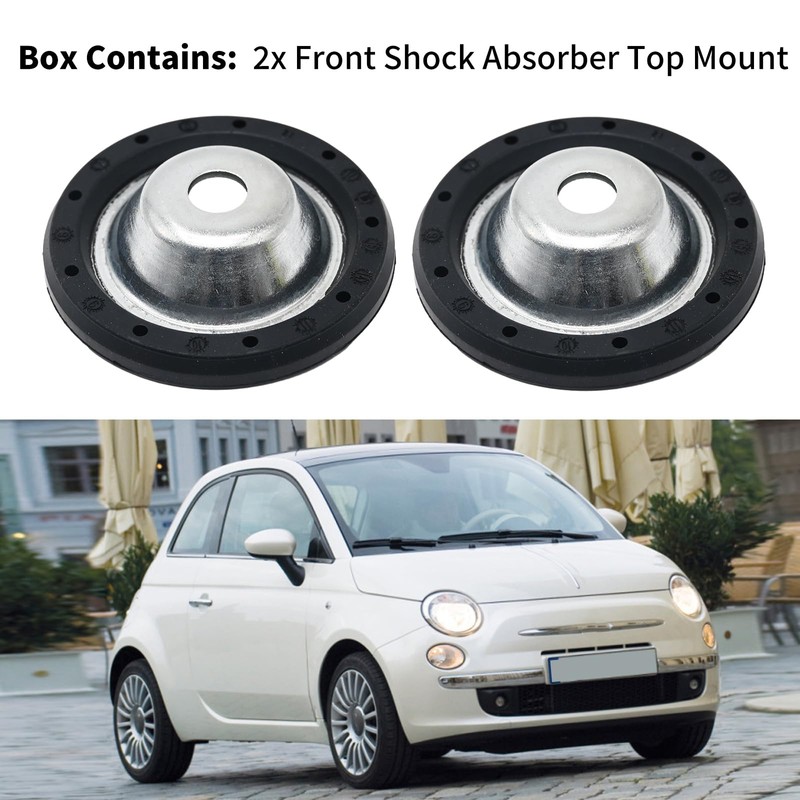 Hoypeyfiy 2Pcs Front Left and Right Shock Absorber Rubber Mount
