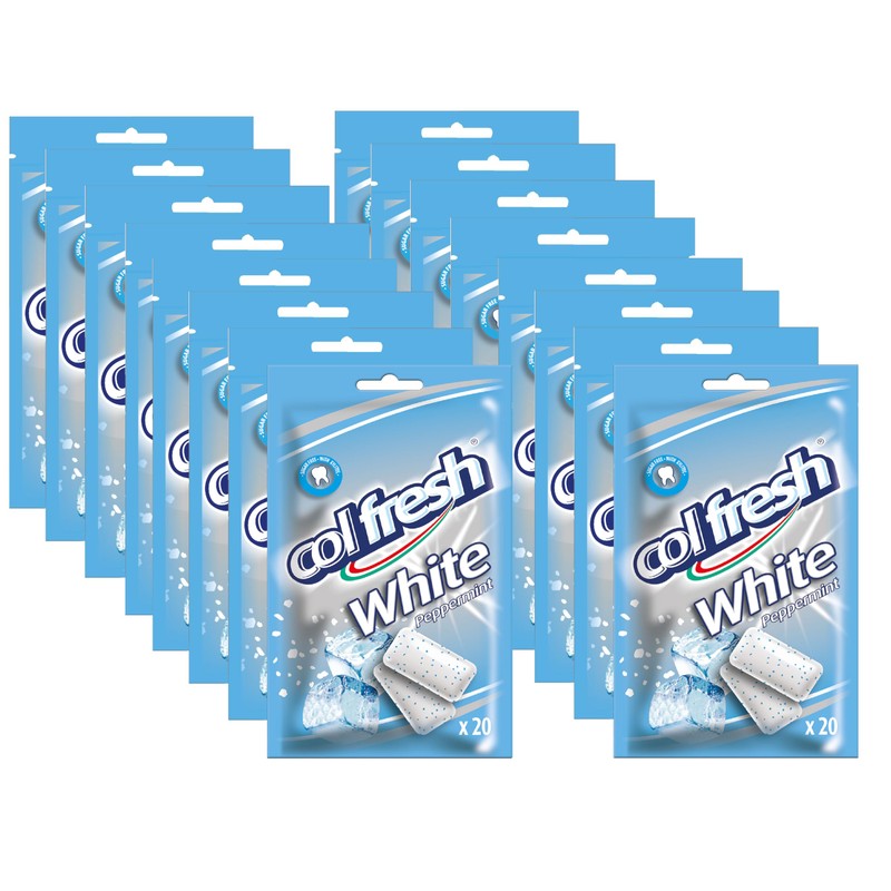 ColFresh Sugar Free Chewing Gum with Xylitol, Peppermint Flavor, 1