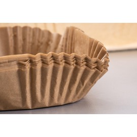 Fackelmann Hot Air Fryer Baking Parchment Paper 20cm Square Coated Oil & Waterproof Pack of 50 - Perfect for Greasy & Thick Foods