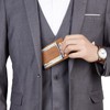 Toughergun Minimalist Wallet for Men with Magnetic Money Clip Leather