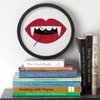 CafePress Vampire Teeth 10" Wall Clock for Livingroom, Kitchen, or