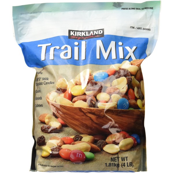 Signature Trail Mix, Peanuts, M and M Candies, Raisins, Almonds and Cashews, 4 Pound (249965)