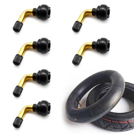 BIVYAX Tubeless Valve Bicycle Valve Tyre Valve, 90 Degree Angle Valve Made of Brass, Tubeless Angle Valve for Motorcycle, Car, Scooter, Pack of 6