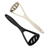 Potato Masher Silicone Set, 2PCS 10.4 Inch Non-Scratch Kitchen Tool