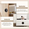 6 Pieces Circular Pull Handles: Recessed Sliding Door Handles &