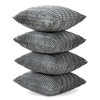 Sungeek Set of 4 Soft Corduroy Decorative Cushion Covers 40x40cm