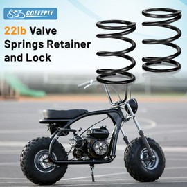 COEFEPIY 22lb Valve Springs Retainer and Lock for Predator 196cc 212cc 224cc Non Himi 5.5HP 6.5HP Honda GX200 GX160 OHV Clone Engine Mini Bike Powerhorse 208cc Tillotson Go Kart Performance Parts